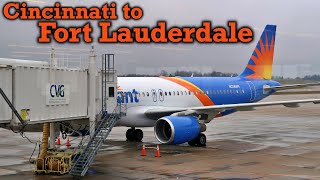 Full Flight Allegiant Air A320 Cincinnati to Fort Lauderdale CVGFLL [upl. by Roda]