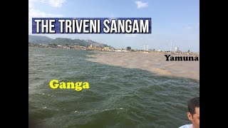 Triveni Sangam at Allahabad UttarPradesh  Full Vlog  Prayag Kumbh Mela  Ganga Yamuna Flow [upl. by Aryek]