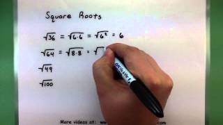 Basic Math  Square Roots [upl. by Gee]