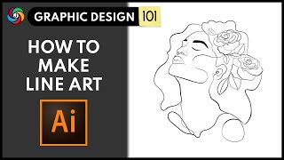 Make Minimal Line Art Design in Adobe Illustrator [upl. by Aihseuqal]