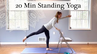 20 MINUTE STANDING YOGA FOR SENIORS AND BEGINNERS [upl. by Anetta]