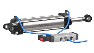 Pneumatic Cylinder Working explained Animation [upl. by Fernandez]