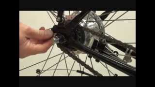 How To Remove a Shimano Nexus 7 Nexus 8 Hub and InterM Roller Brake Rear Wheel [upl. by Georgina581]