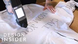 Portable Printer Directly Prints Designs On Clothes [upl. by Dualc]