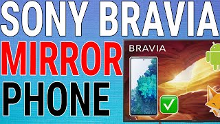 How To Screen Mirror Samsung Galaxy To Sony Bravia TV [upl. by Tyrrell983]