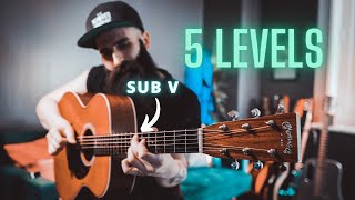 5 LEVELS Of CHORD SUBSTITUTIONS 🚀 [upl. by Nahsed646]