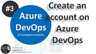 3 Create an account on Azure DevOps  Azure DevOps Tutorial For Beginners  WebGentle [upl. by Issim]