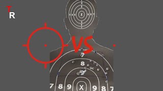 Range comparison EOTech Reticle vs Red Dot [upl. by Decker]