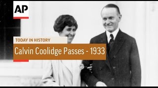 Calvin Coolidge Passes  1933  Today in History  5 Jan 17 [upl. by Ahders]