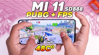 Mi 11 Pubg Test with FPS Meter  Gaming Review amp Heating  SD 888 ne tho 🔥 Lga di [upl. by Danialah]