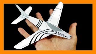 Como hacer un AVION DE PAPEL en 3d para IMPRIMIR que Vuele Mucho GRATIS [upl. by Eanehs]