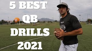 5 BEST QB Drills 2021 [upl. by Elda230]