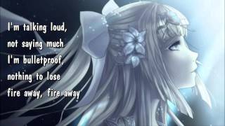 Nightcore  Titanium Lyrics [upl. by Hump530]