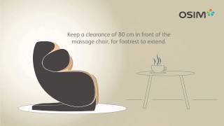 OSIM Massage Chair Guide Location preparation for your new chair [upl. by Necila]