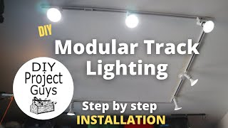 HOW TO INSTALL TRACK LIGHTING  Hampton Bay Track Lighting Install [upl. by Diandra72]