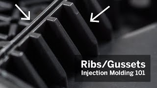 Injection Molding 101 Ribs amp Gussets [upl. by Ynavoj]