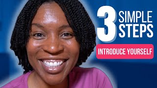 HOW TO INTRODUCE YOURSELF IN ENGLISH  3 SIMPLE STEPS FOR SELF INTRODUCTION IN ENGLISH [upl. by Bucky]