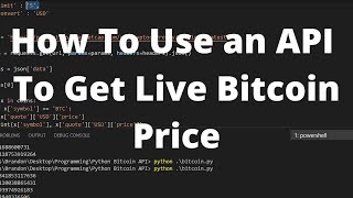 How to Use an API in Python to get Bitcoins Price Live  Along with other Cryptocurrencies [upl. by Verlee502]