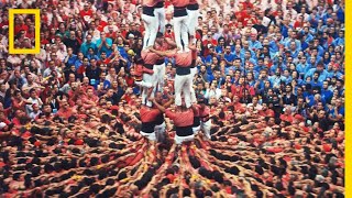 These DeathDefying Human Towers Build on Catalan Tradition  Short Film Showcase [upl. by Asli47]