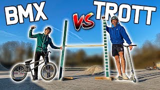 TROTINETTE VS VÉLO  Qui sautera le plus haut  Ft Scoot2street [upl. by Aihsem]