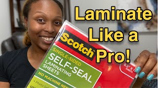 Secrets to Laminate EASY Like a Pro [upl. by Sinnylg281]