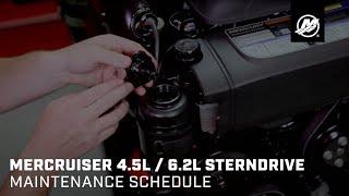 MerCruiser 45L  62L Sterndrive  Maintenance Schedule [upl. by Mena174]