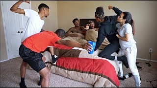 CAUGHT IN BED PRANK ON NIQUE AND TRAY FT IAM JUST AIRI [upl. by Lorain]