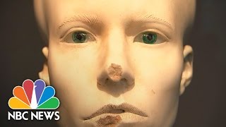 Damien Hirst Unveils ‘Unbelievable’ Exhibit Featuring Medusa Mickey Mouse  NBC News [upl. by Ahsinom17]