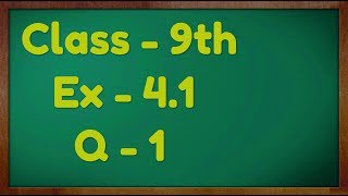 Class  9th Ex  41 Q 1 Linear Equation in Two Variable Maths NCERT CBSE [upl. by Moht]