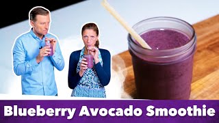 Keto Blueberry Avocado Smoothie Recipe  Eric and Karen Berg [upl. by Asilak]