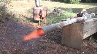 Large HOMEMADE quotValveless Pulse Jet Enginequot [upl. by Aldous683]