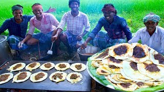 MUTTON KARI DOSAI  Madurai Special Street Food  South Indian Kari Dosa Recipe with Mutton Gravy [upl. by Snevets]