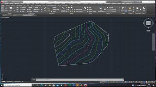 Covadis Chargement des points topo calcul de lMNT et Courbe de Niveaux [upl. by Ahsakal704]