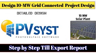 Solar PV plant design using PVsyst  pvsyst complete tutorial [upl. by Perl]