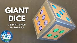 DIY Literacy Giant Dice LIBRARY MAKE [upl. by Nwahsuq]