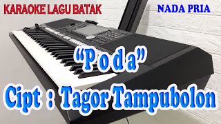 PODA ll KARAOKE LAGU BATAK ll NADA PRIA FDO [upl. by Struve]