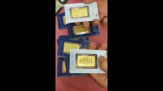 Unboxing 20 Gorgeous 1 Oz Gold Bars  PAMP New Design Bars [upl. by Ylrad]