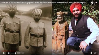 Statues of Sikh Guards in Singapores Bukit Brown Cemetry  A massive tribute to the Sikh spirit [upl. by Analat613]