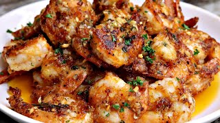 Quick and Easy Garlic Butter Shrimp Recipe  Garlic Shrimp Recipe [upl. by Eidnyl]