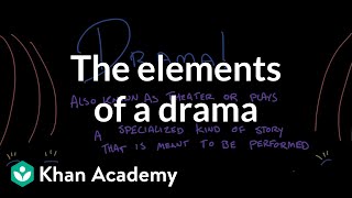 The elements of a drama  Reading  Khan Academy [upl. by Bevers]