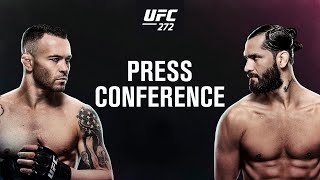 UFC 272 PreFight Press Conference [upl. by Anse]