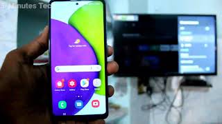 How to do screen mirroring in Samsung Galaxy A52 [upl. by Adnol]