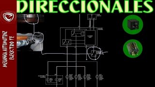 LUCES DIRECCIONALES funcionamiento explicado con diagrama basico [upl. by Vorster]