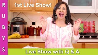 1st Live Cooking Show With Live Questions amp Answers  RKK [upl. by Nellie]