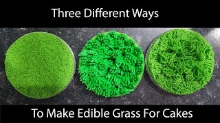 Edible Grass Techniques for Cakes [upl. by Alyad]