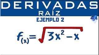 Derivada de una raíz  Ejemplo 2 [upl. by Odidnac]