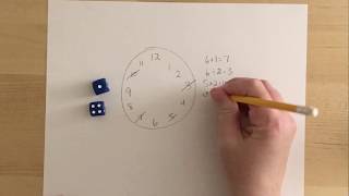 Knock Off the Clock a dice game for addition subtraction multiplication and division [upl. by Halueb352]