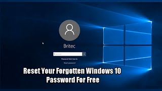 Reset Your Forgotten Windows 10 Password For Free [upl. by Casia525]