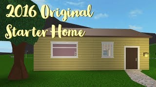 BLOXBURG 2016 Original Starter Home Speedbuild [upl. by Atsyrhc]