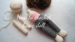 HOW TO CROCHET BASIC DOLL [upl. by Sleinad]